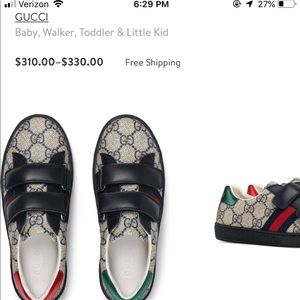 Gucci kids sneakers